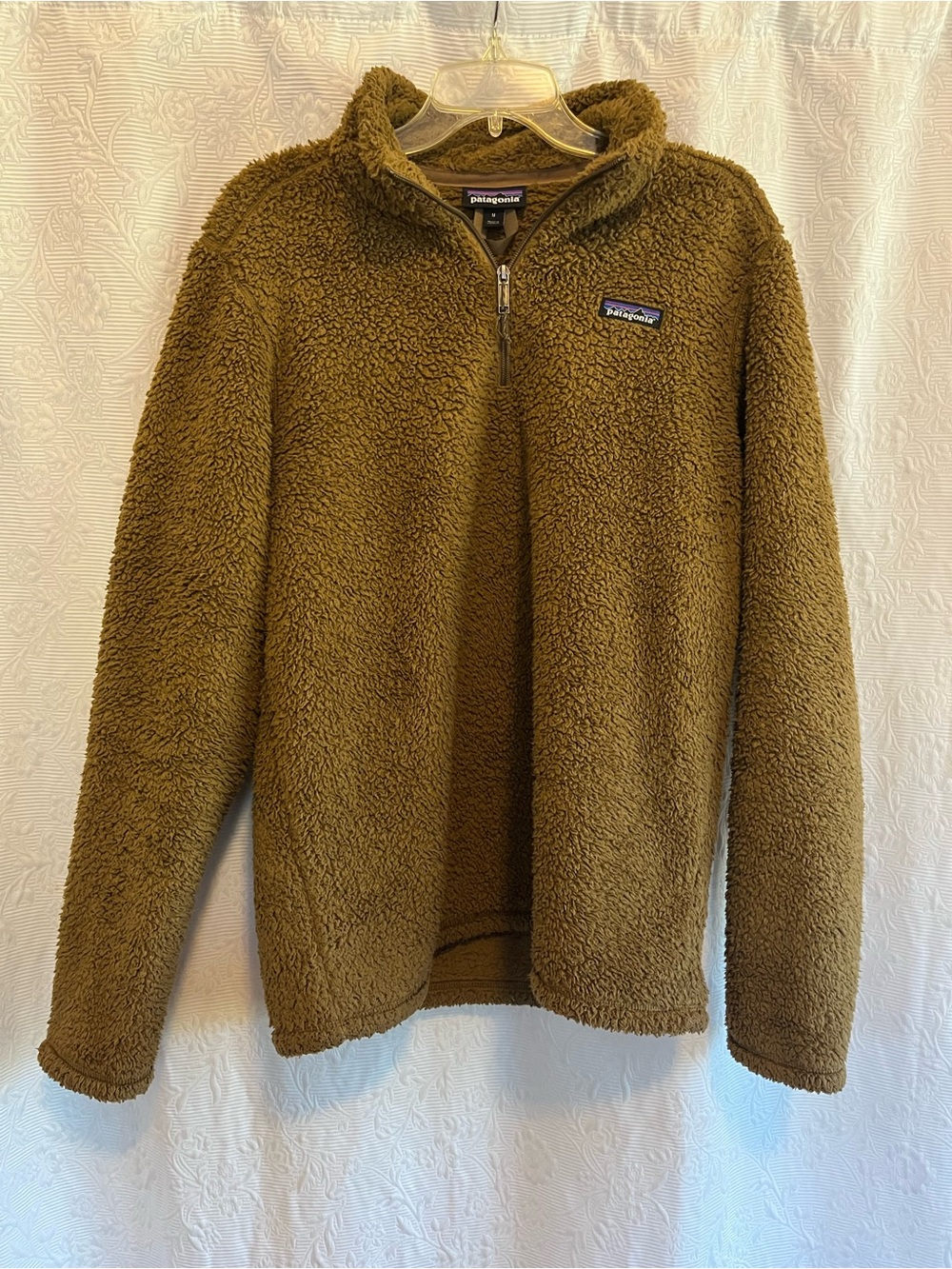 Patagonia Men’s Quarter-Zip Pile Fleece Sweater - Brown